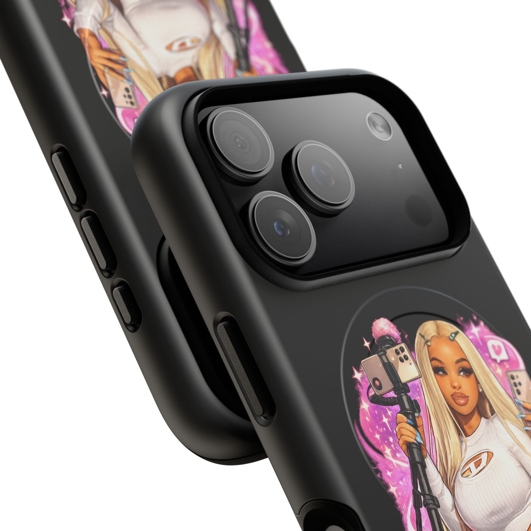 Stream Doll Tough Magnetic Phone Case — Cute Streamer Girl Design