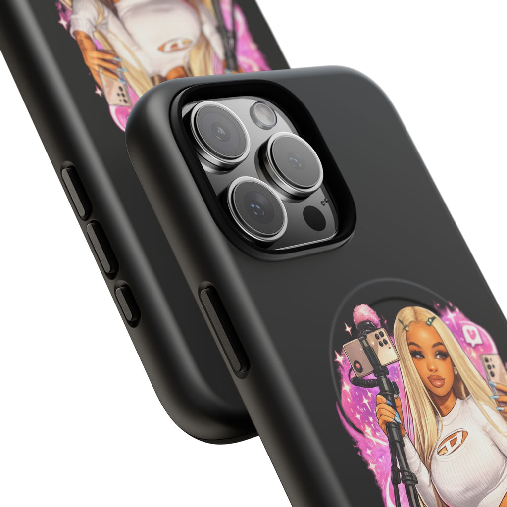 Stream Doll Tough Magnetic Phone Case — Cute Streamer Girl Design