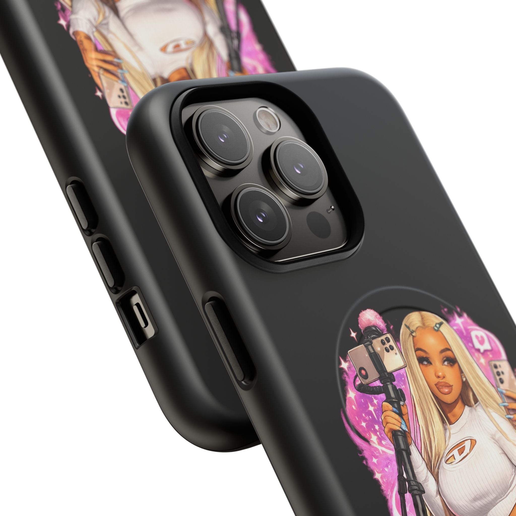 Stream Doll Tough Magnetic Phone Case — Cute Streamer Girl Design