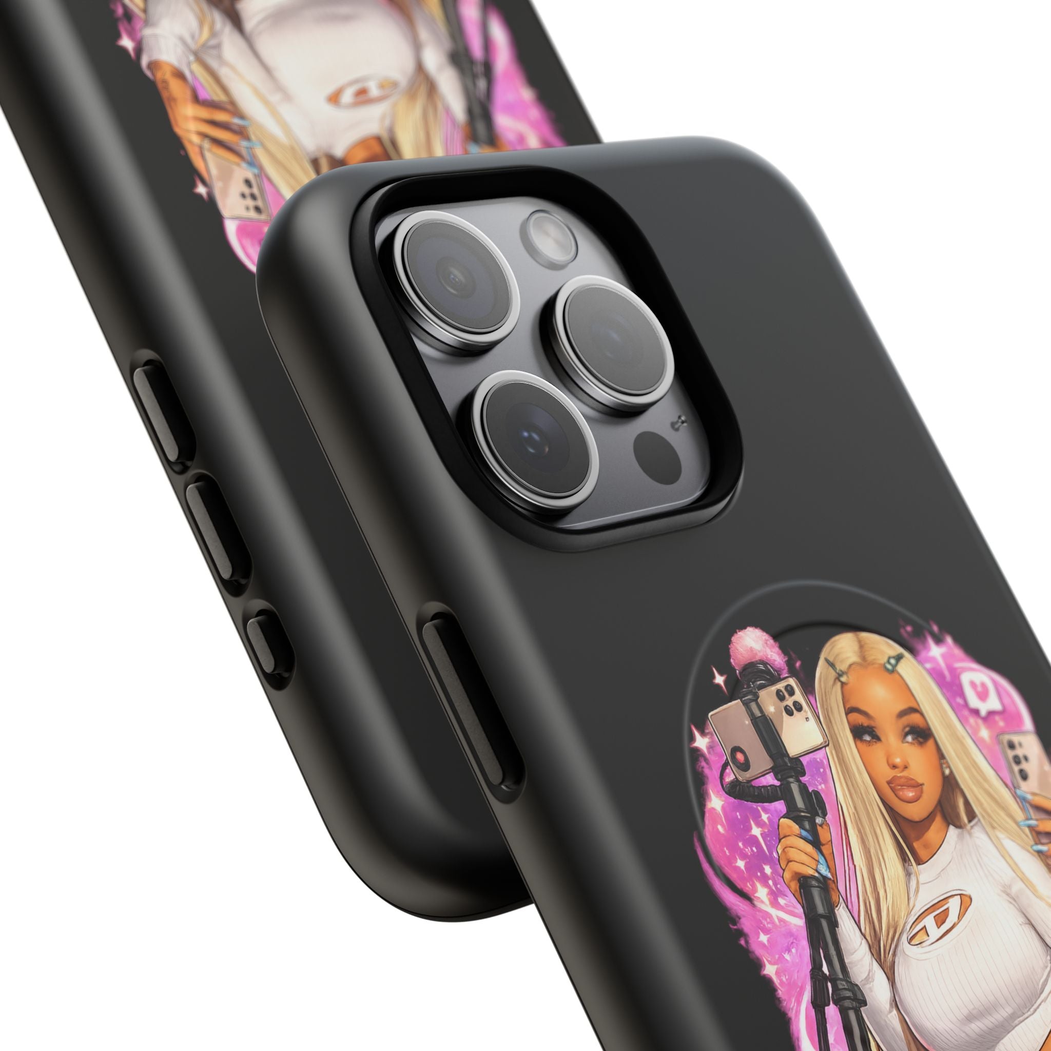 Stream Doll Tough Magnetic Phone Case — Cute Streamer Girl Design