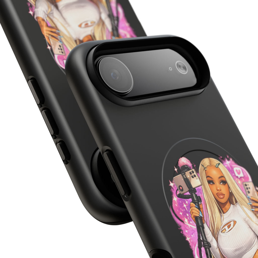 Stream Doll Tough Magnetic Phone Case — Cute Streamer Girl Design