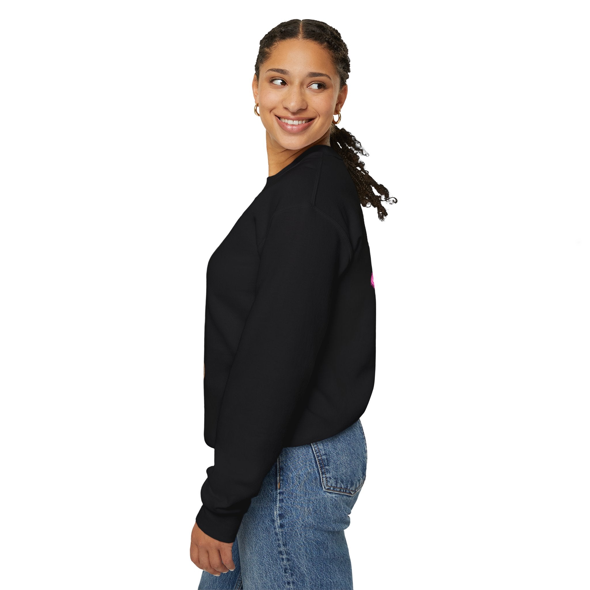 Stream Doll Crewneck Sweatshirt — Gamer Girl Streaming Graphic Sweatshirt