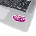 Stream Doll Kiss-Cut Sticker — Pink Sparkle Twitch Logo Sticker