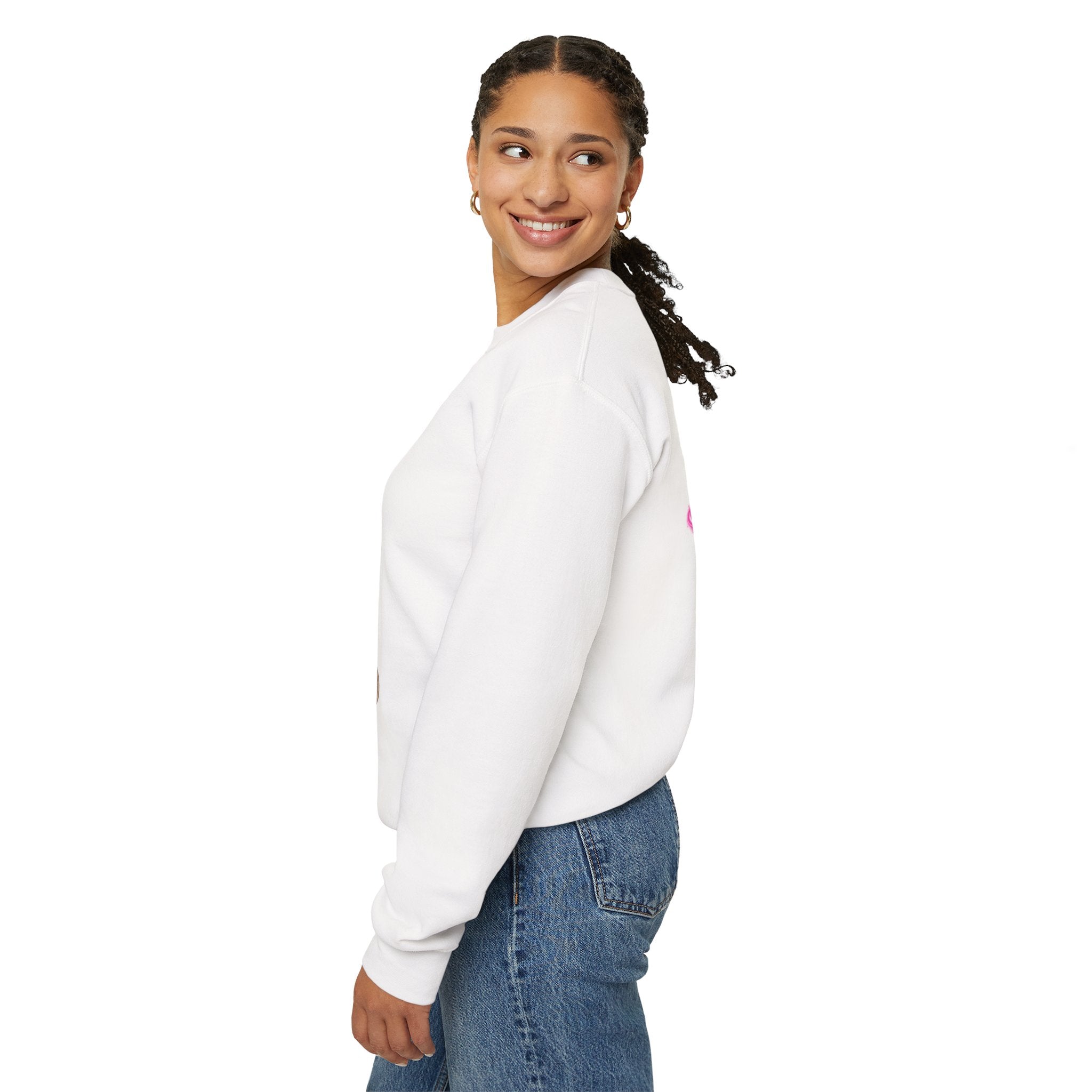 Stream Doll Crewneck Sweatshirt — Gamer Girl Streaming Graphic Sweatshirt