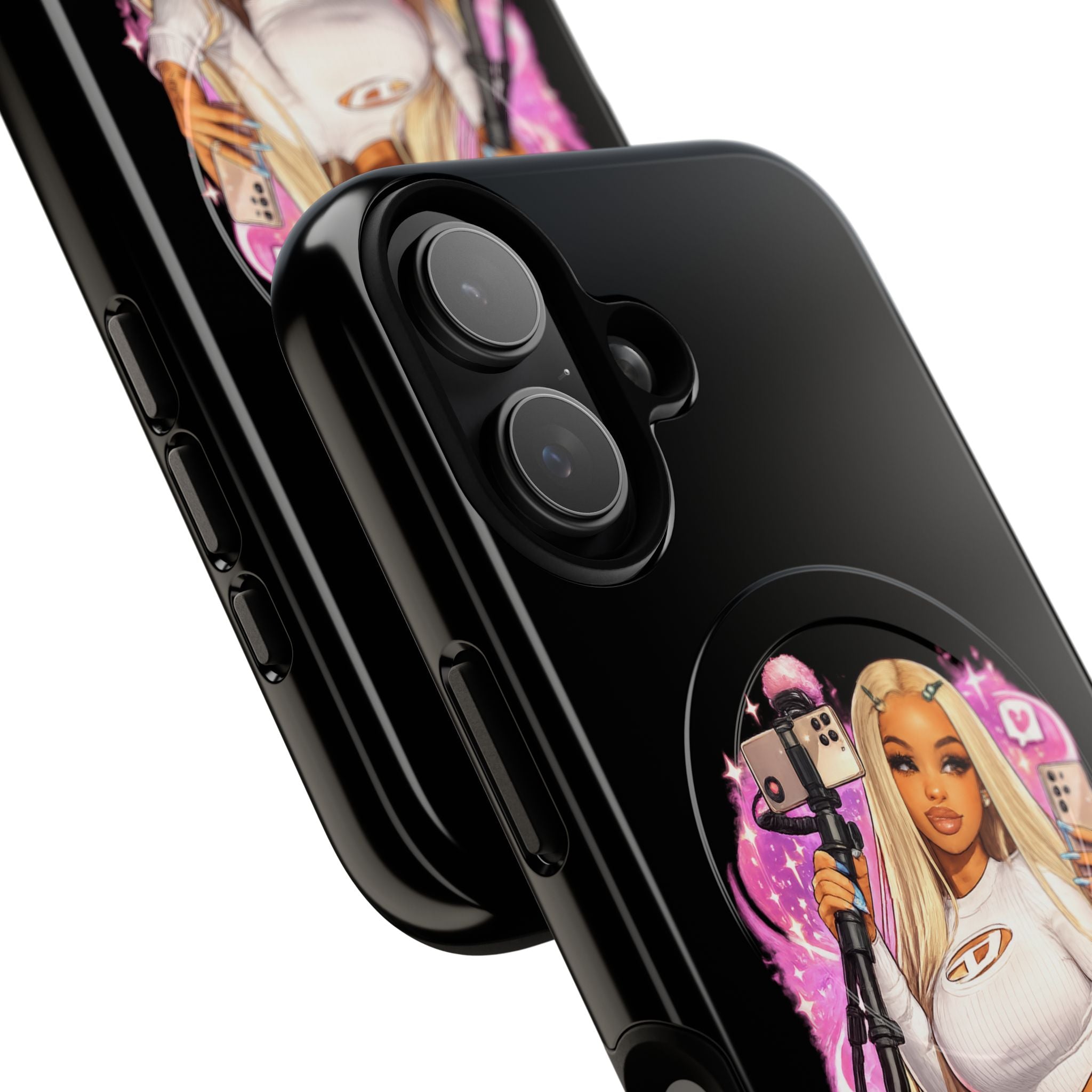 Stream Doll Tough Magnetic Phone Case — Cute Streamer Girl Design