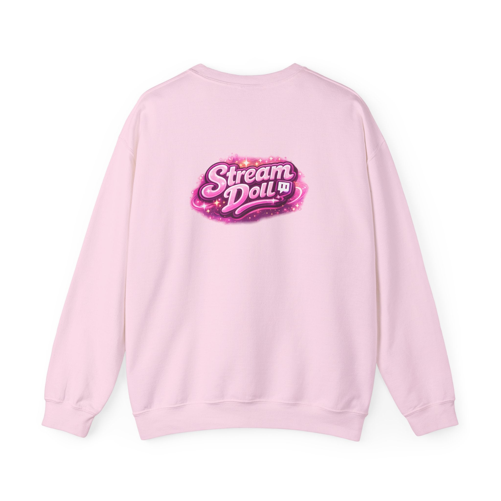Stream Doll Crewneck Sweatshirt — Gamer Girl Streaming Graphic Sweatshirt