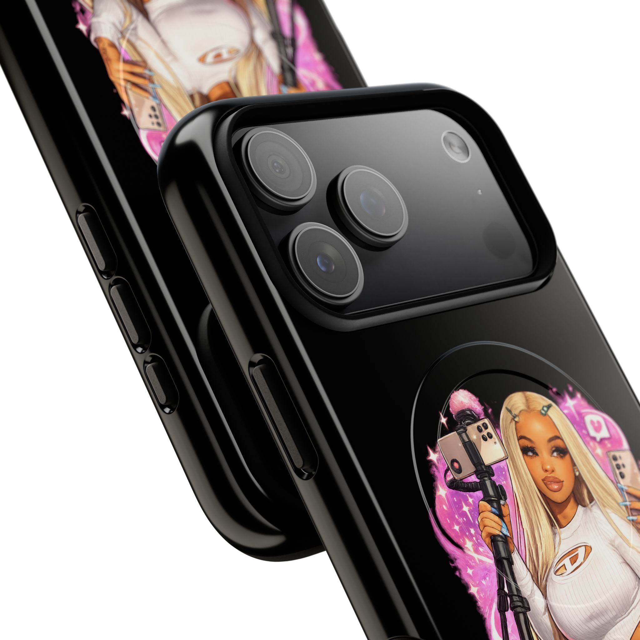 Stream Doll Tough Magnetic Phone Case — Cute Streamer Girl Design
