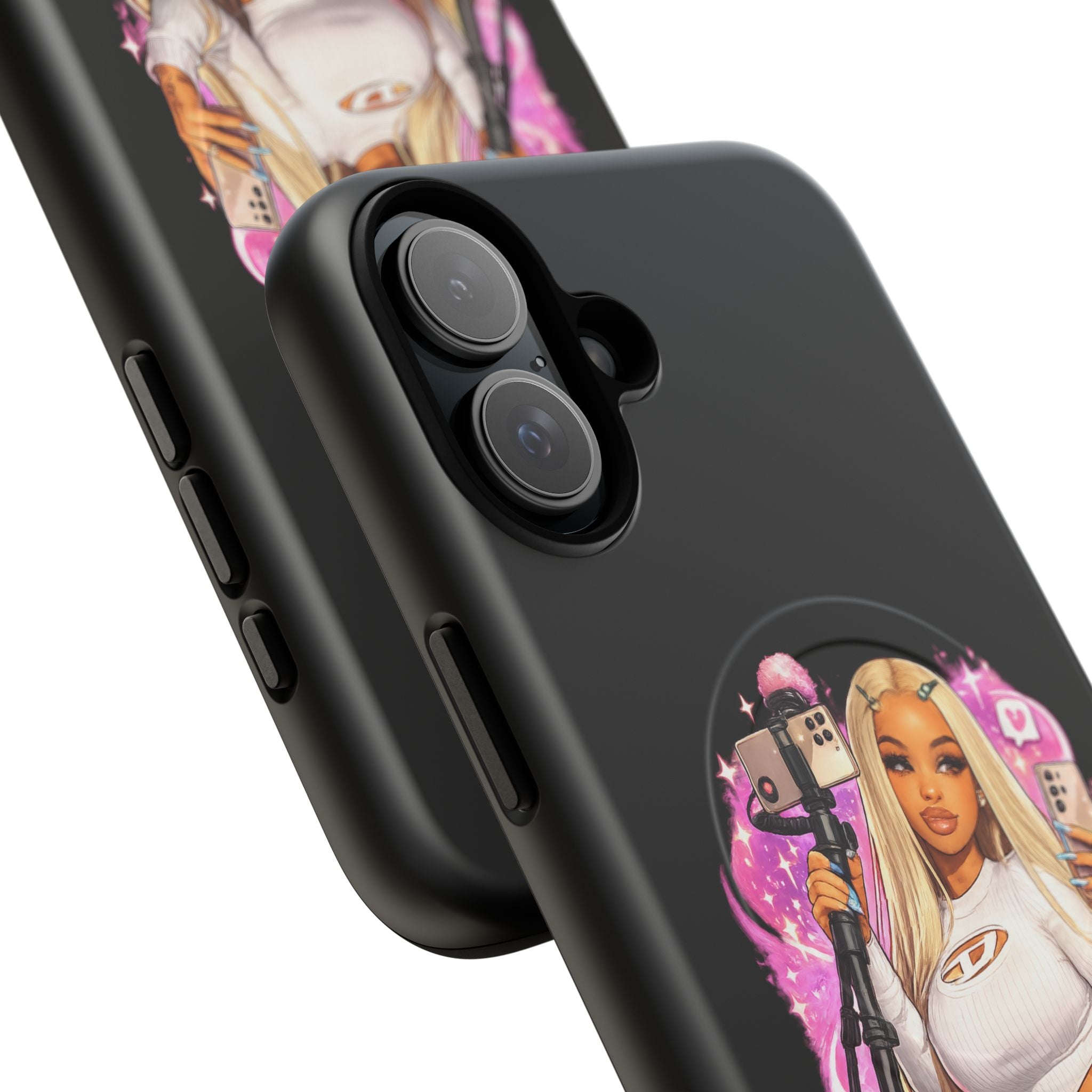 Stream Doll Tough Magnetic Phone Case — Cute Streamer Girl Design